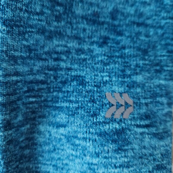 All In Motion Unisex XL -16 1/4 Zip Pullover Teal Heather Athletic Top Casual - Picture 7 of 10